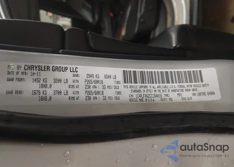 2012 Jeep Grand Cherokee Laredo из США, поврежденный, VIN 1C4RJFAG2CC164016